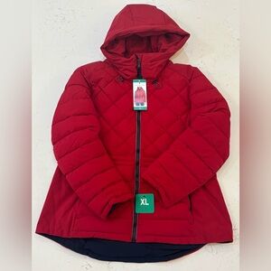 Tommy Hilfiger Ladies' Quilted Jacket Crimson (Red) Size XL